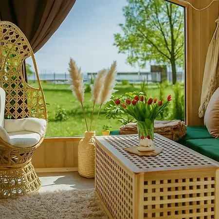 Herbals - Tree&Lake Houses With Bath, Sauna, Bikes, Motorboat Mielno  Exterior photo